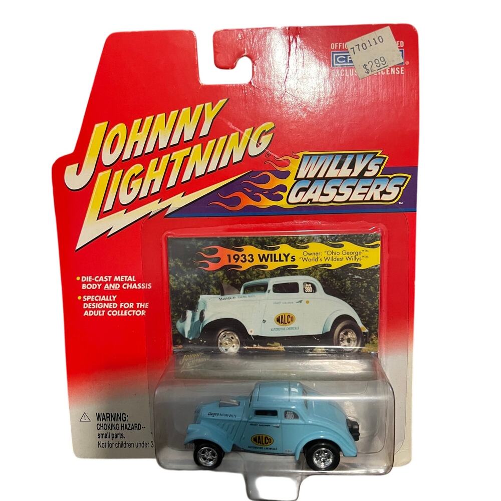 Johnny Lightning Willys Gassers 1933 Willys Diecast Blue 1:64 new